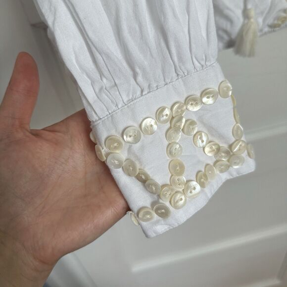 rose and rose honfluer Top mother of pearl Buttons Tassel Small - Picture 10 of 15